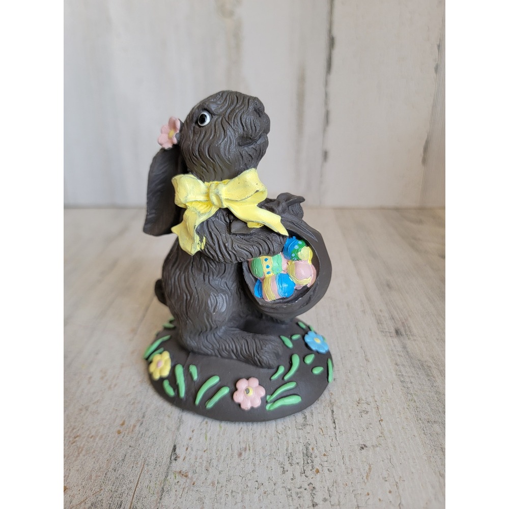 Faux vintage Easter bunny chocolate egg spring figure‎ home decor unique